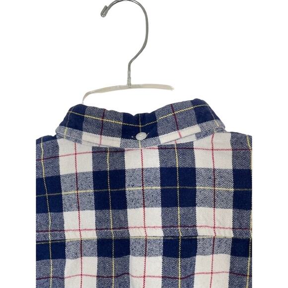 Madewell x Penfield Classic Slim Flannel warm cozy layers white blue red plaid - Picture 8 of 10